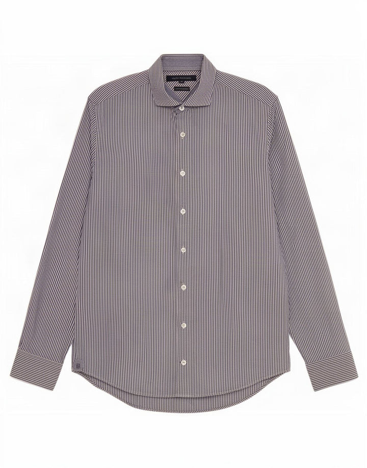 Tommy Hilfiger Chemise Homme Bleu Moyen Rayé Coton