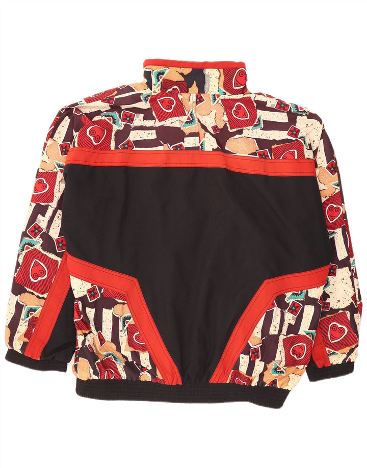 Erima Veste de survêtement pour homme 2XL Noir Géométrique Polyester