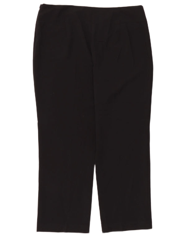 Marks & Spencer Pantalon droit décontracté pour femme UK 16 Large W36 L28 Noir
