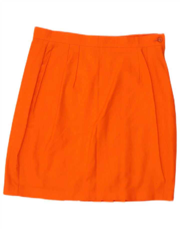 I GABBIANI Jupe Plissée Femme IT 44 Medium W28 Orange