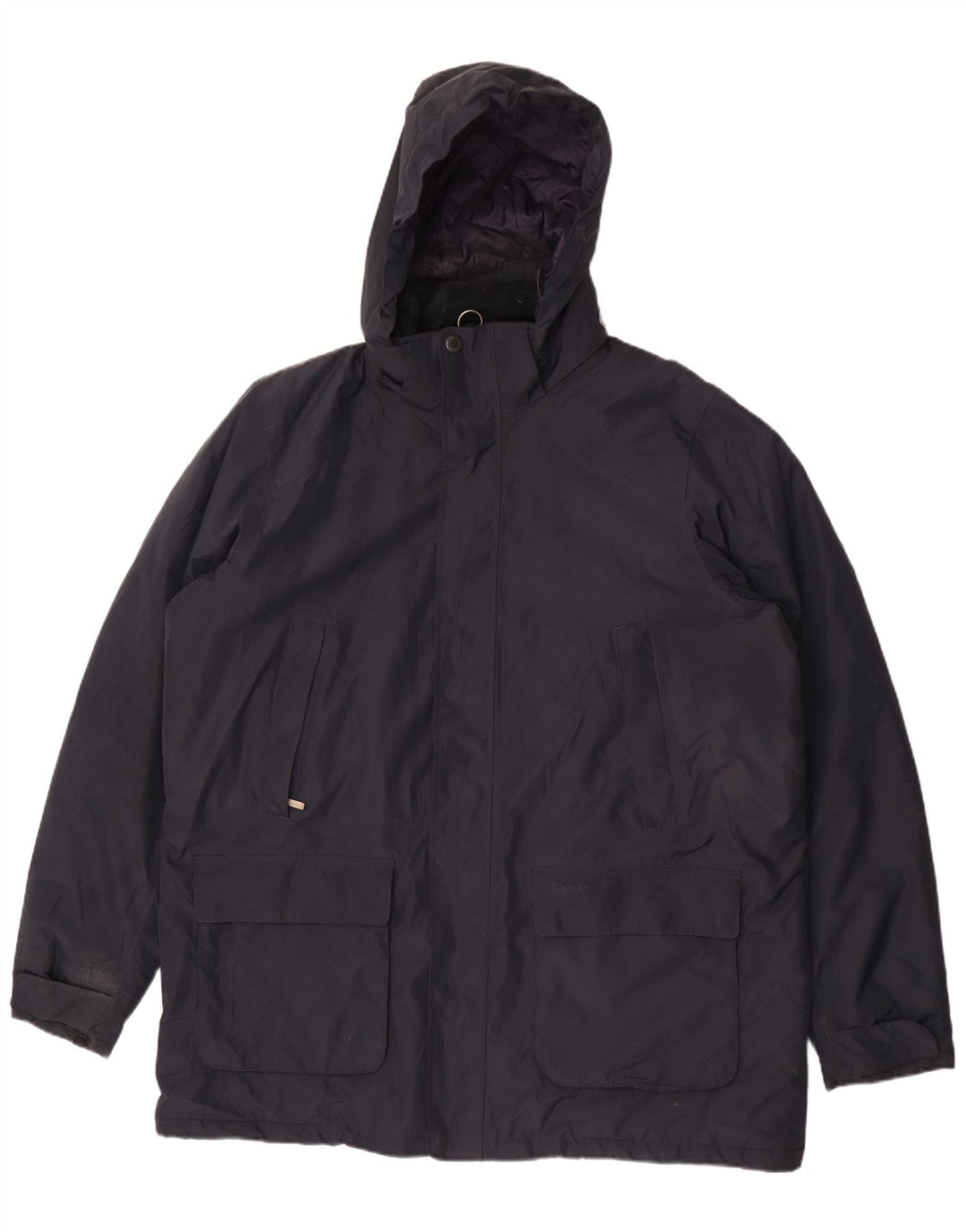Barbour Manteau coupe-vent à capuche pour homme UK 44 2XL Bleu marine Polyester