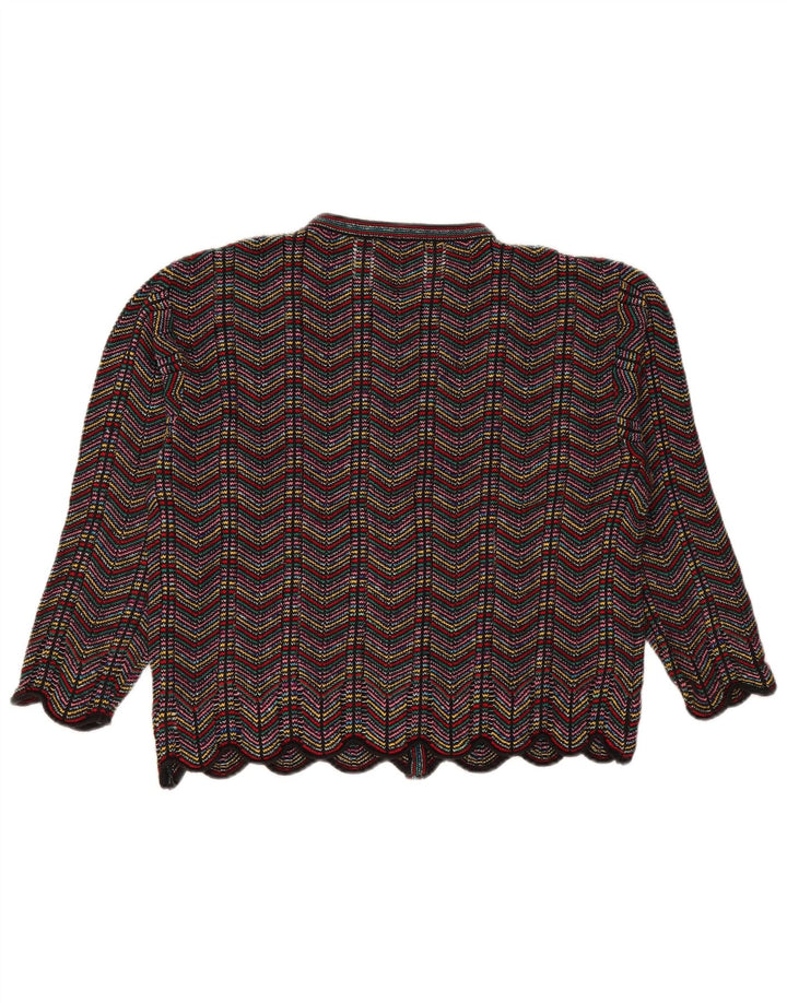 College By Marcazzani Pull Cardigan Femme UK 14 Moyen Multicolore