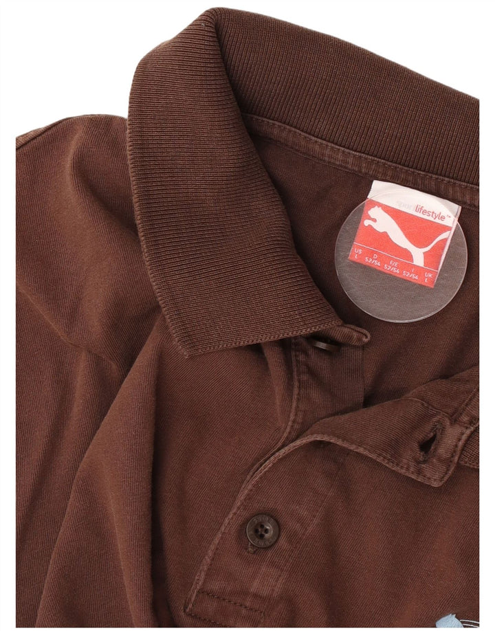 Puma Polo Homme Grand Marron