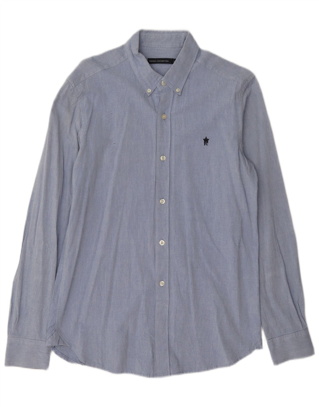 French Connection Chemise Homme Petit Bleu Coton