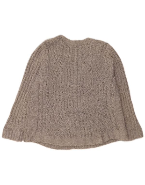 Marks & Spencer Pull cardigan surdimensionné pour femme UK 18 XL Gris Polyester