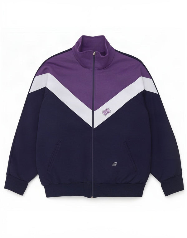 Wagner Moden Veste de survêtement pour homme Taille L Bleu marine Colourblock