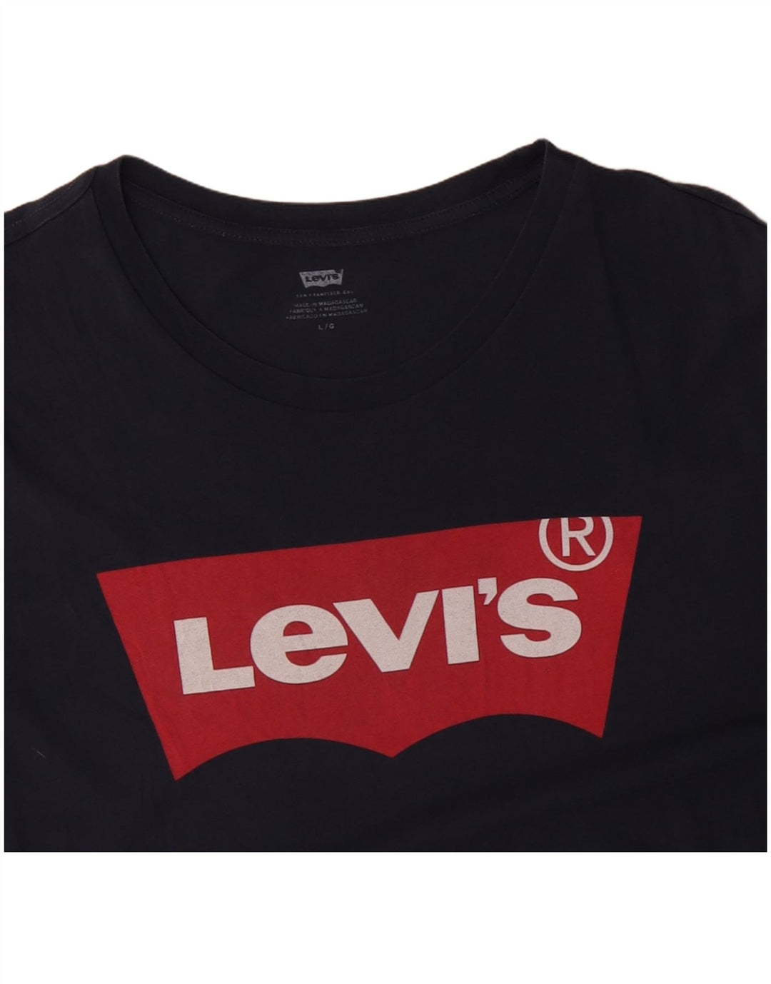 LEVI'S T-Shirt Graphique Homme Grand Bleu Marine Coton