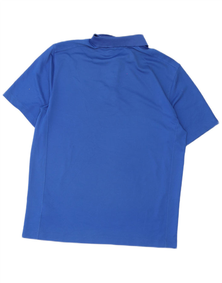 Nike Polo Dri Fit pour homme en polyester Bleu Taille L