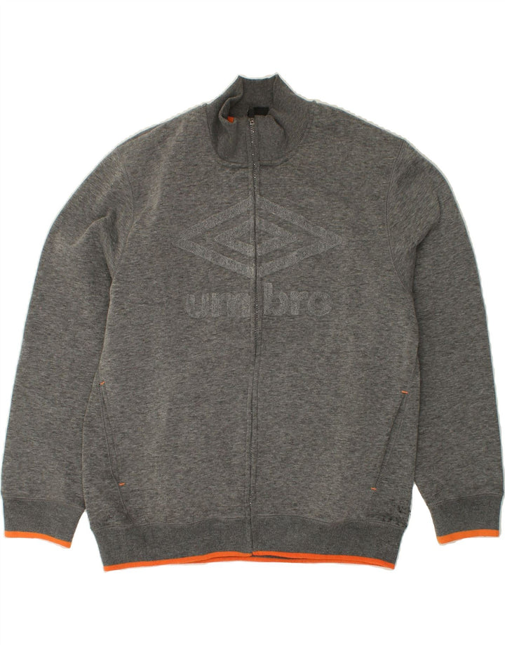 UMBRO Womens Graphic Tracksuit Top Jacket UK 22 2XL Grey Polyester Vintage Umbro and Second-Hand Umbro from Messina Hembry 