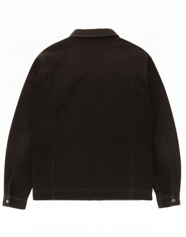 veste vintage en velours côtelé pour homme UK 40 Grand coton noir