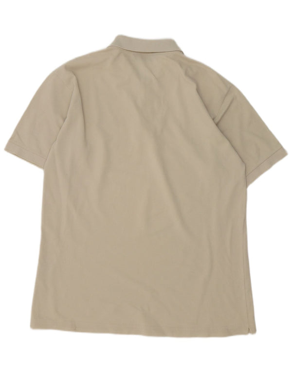 Kappa Polo Homme Large Blanc Cassé Coton
