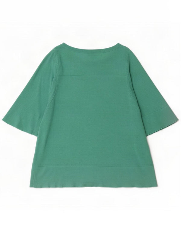 Phase Eight Haut à manches 3/4 pour femme UK 14 Coton vert moyen