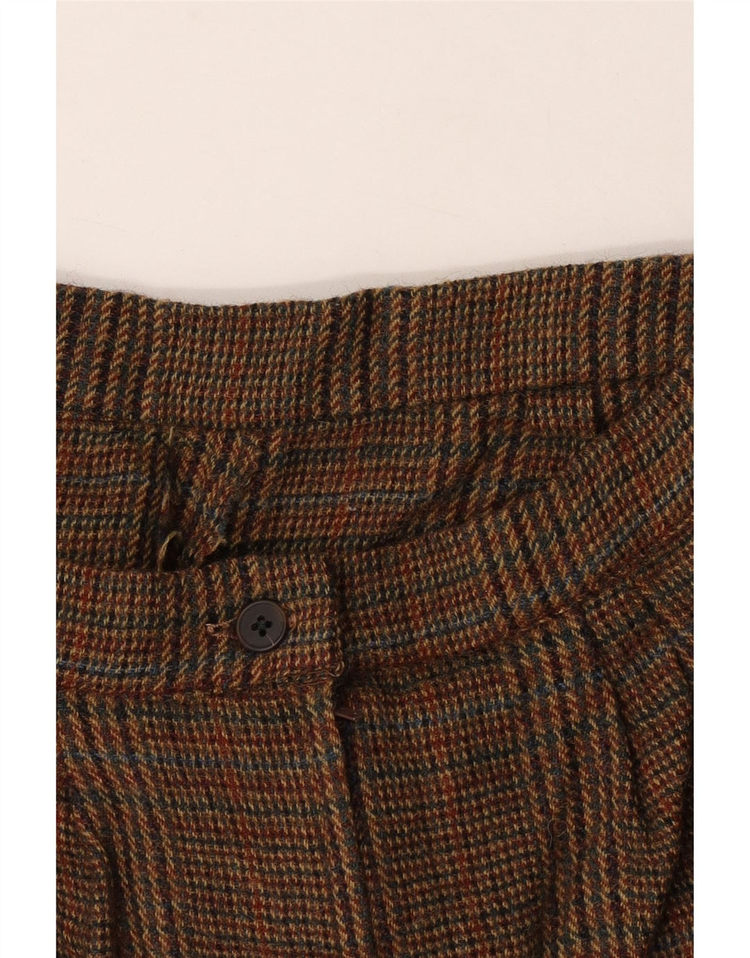 vintage Femmes Pegged Chino Shorts W28 Medium Brown Check