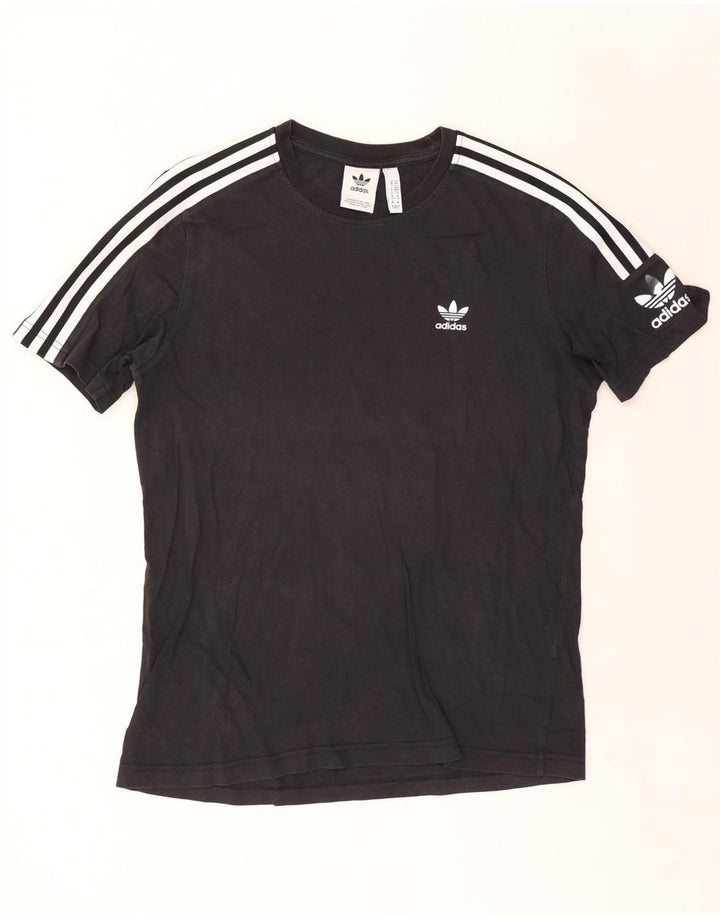 Adidas T-shirt graphique pour homme en coton noir moyen
