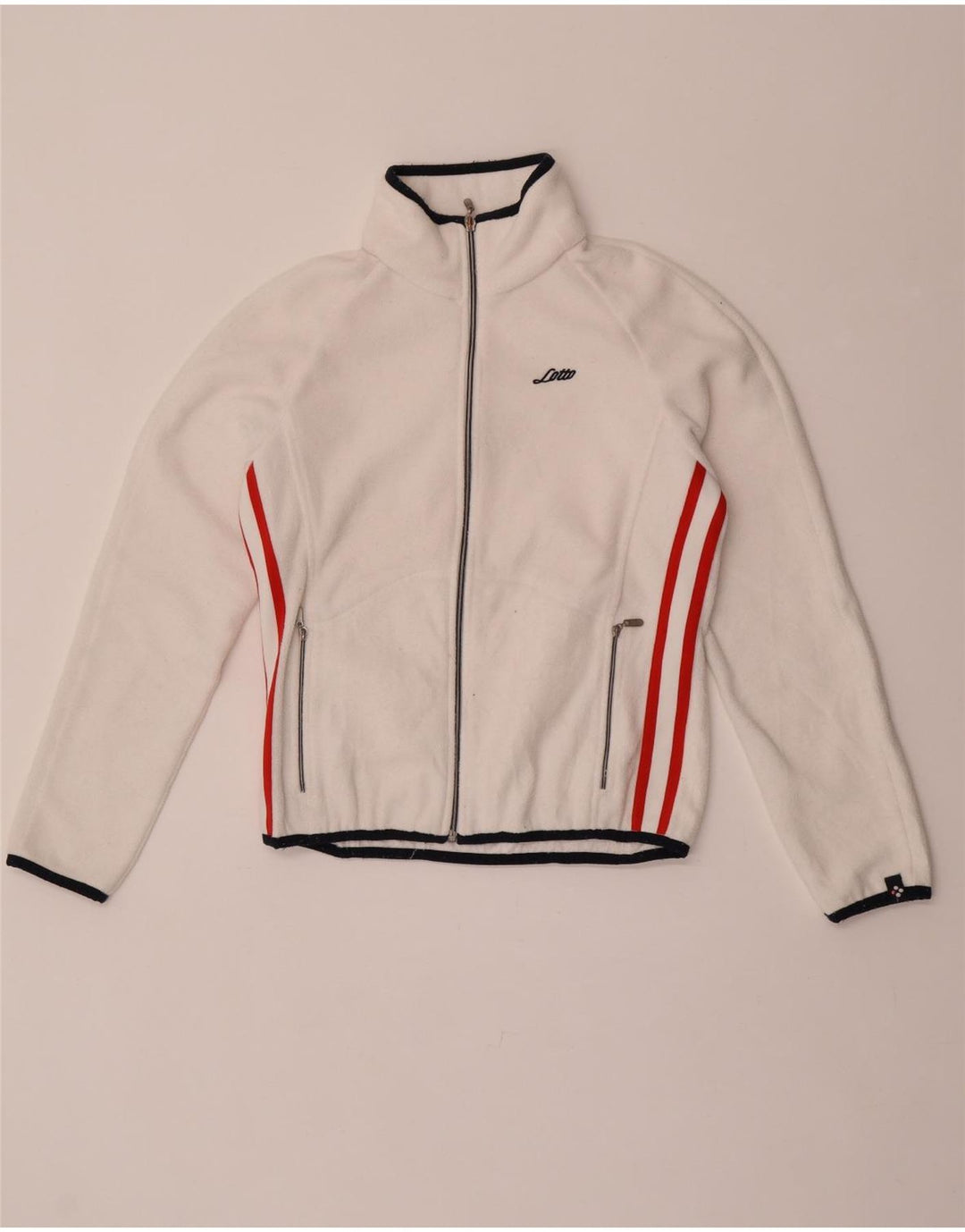 Lotto Veste polaire pour femme UK 44 Medium Blanc rayé