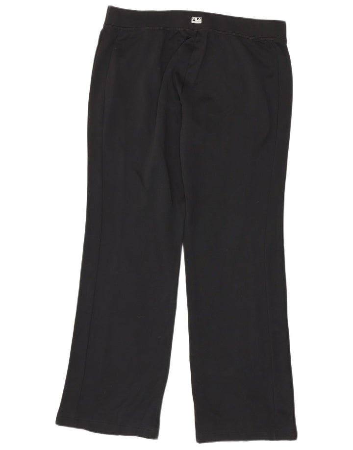Fila Pantalon de survêtement femme UK 16 Large Noir Polyester