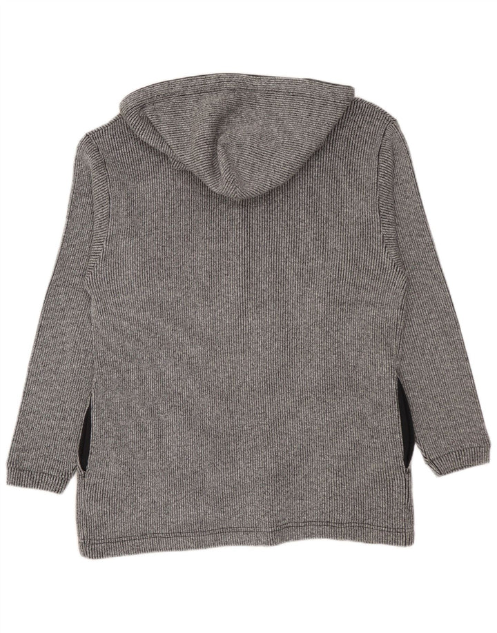 Champion Pull à Capuche Zippé Homme Gris Moyen Coton