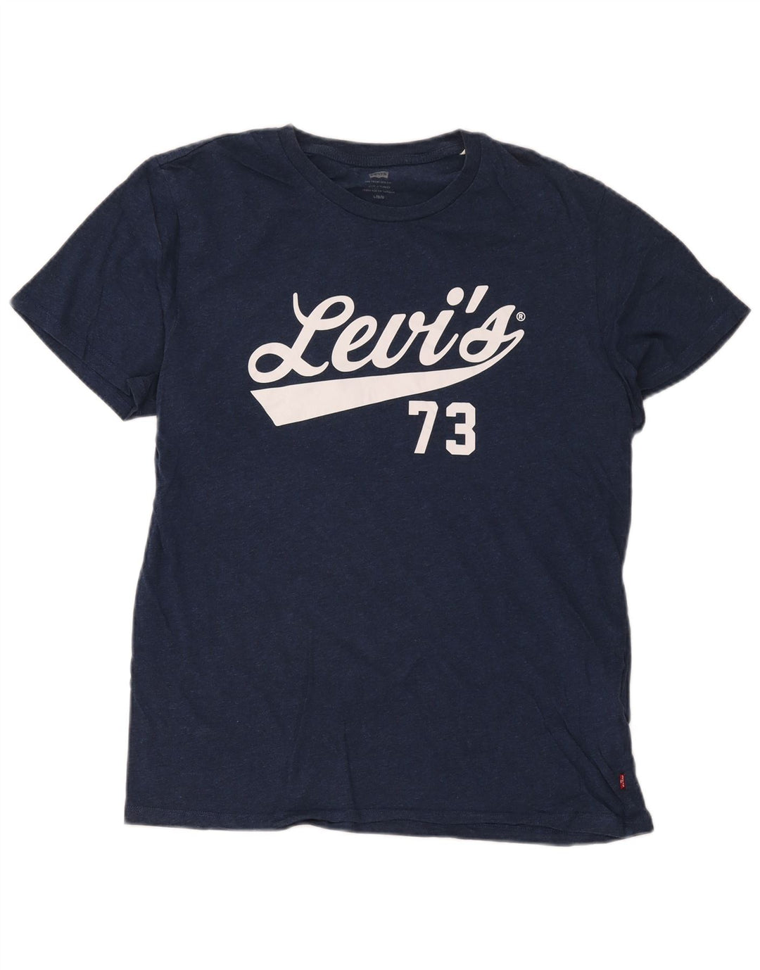 Levi's T-Shirt Graphique Homme Bleu Marine Large Coton