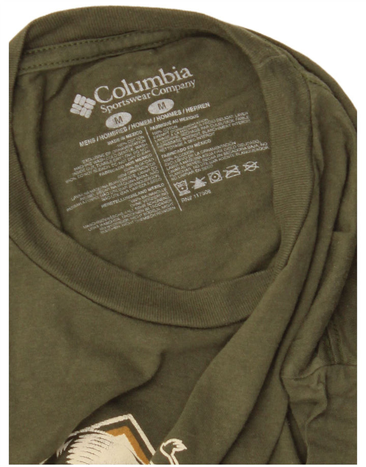 Columbia T-Shirt Graphique Homme Vert Moyen Coton