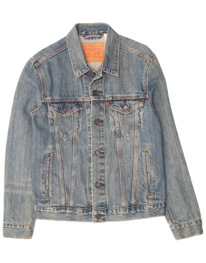 Levi's Veste en Jean Homme UK 36 Petit Bleu Coton