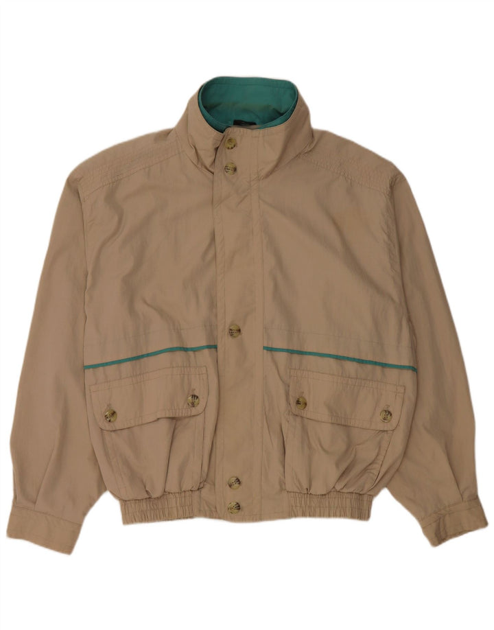 Veste Bomber Homme Vintage IT 52 XL Beige Polyester