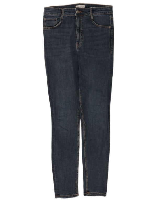 Zara Jean skinny femme EU 40 Medium W30 L30 Bleu Coton