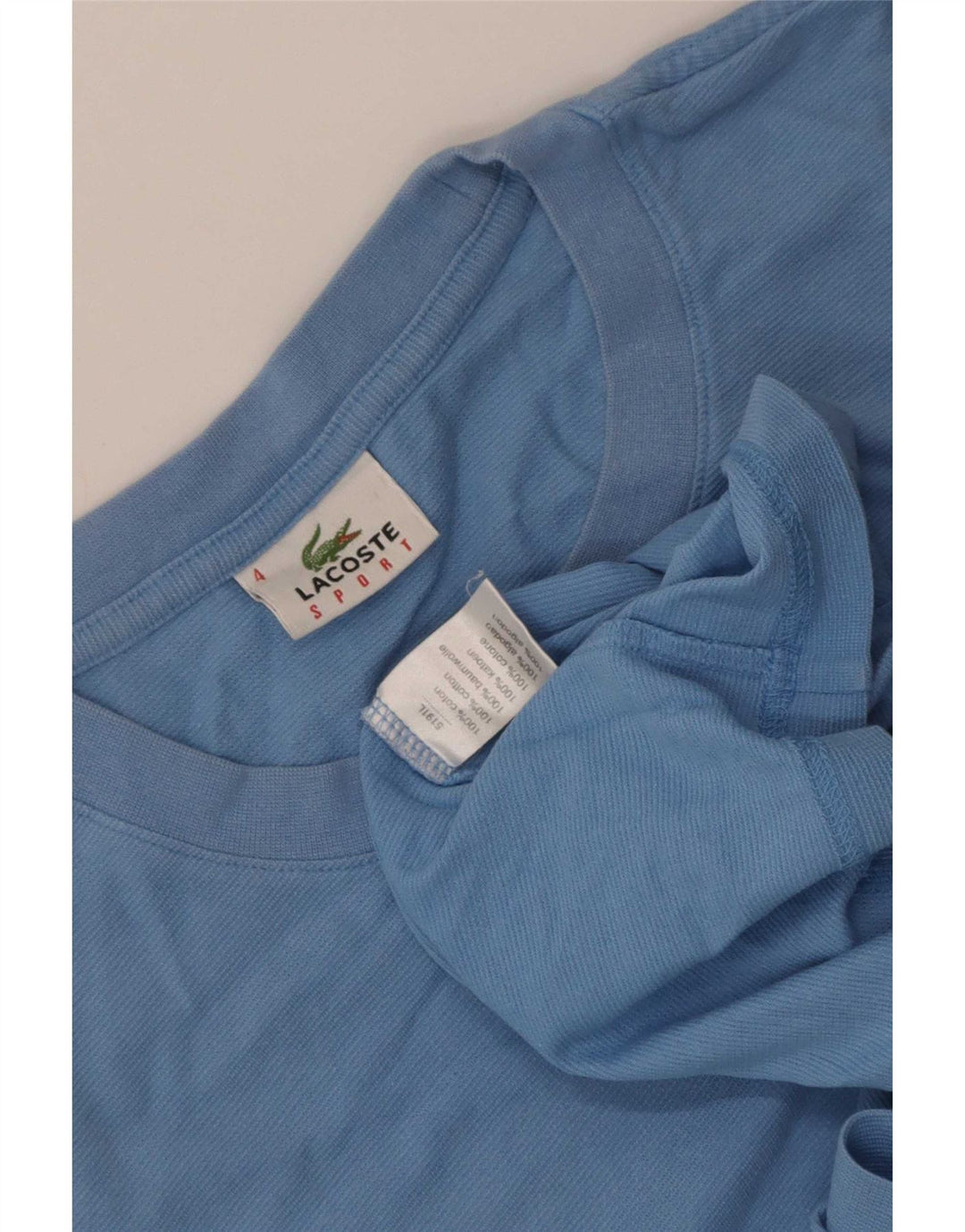 Lacoste T-Shirt Homme Top Taille 4 Coton Bleu Moyen