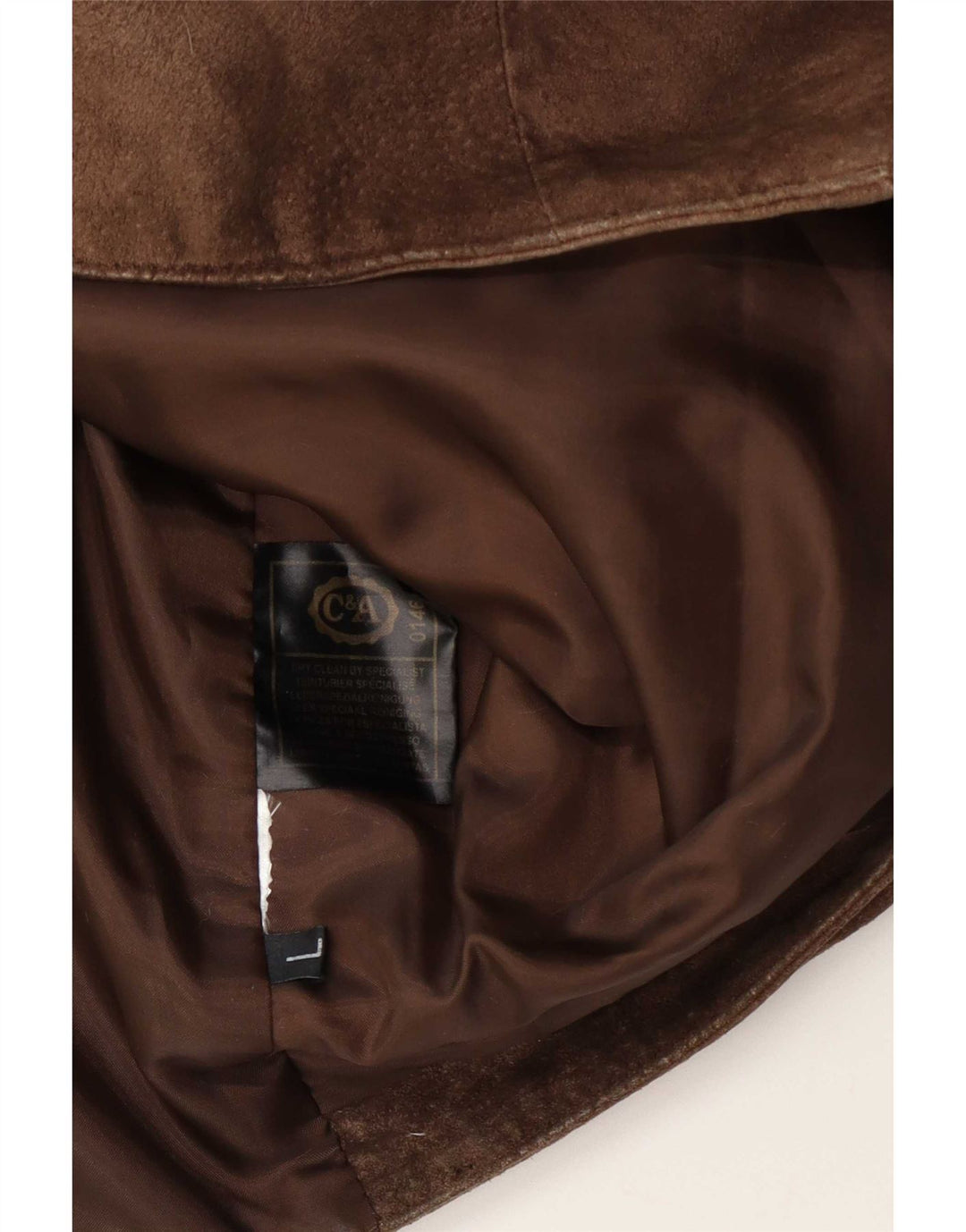 C&A Gilet en daim pour homme Grand cuir marron
