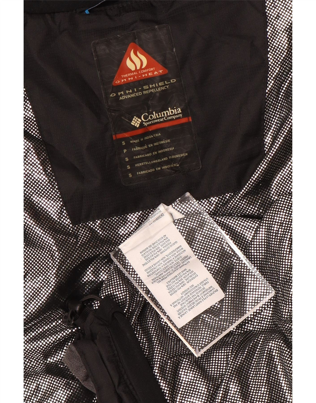 COLUMBIA Gilet rembourré Omni-Shield pour femme UK 10 Small Noir Colorblock