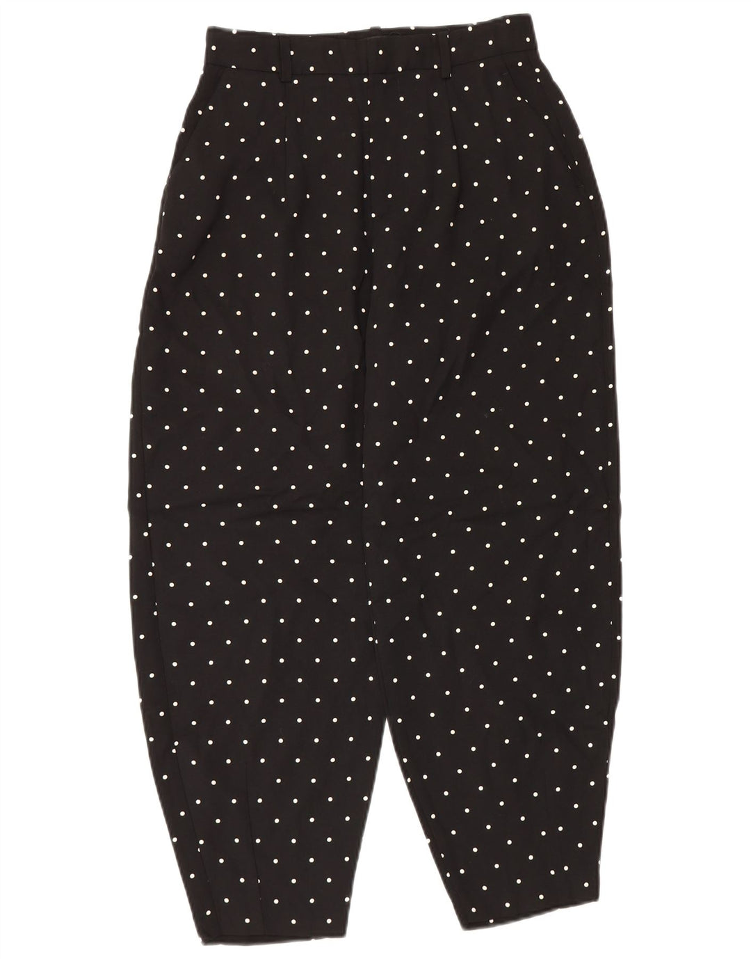 Zara Pantalon Sarouel Femme Petit W26 L26 Noir À Pois