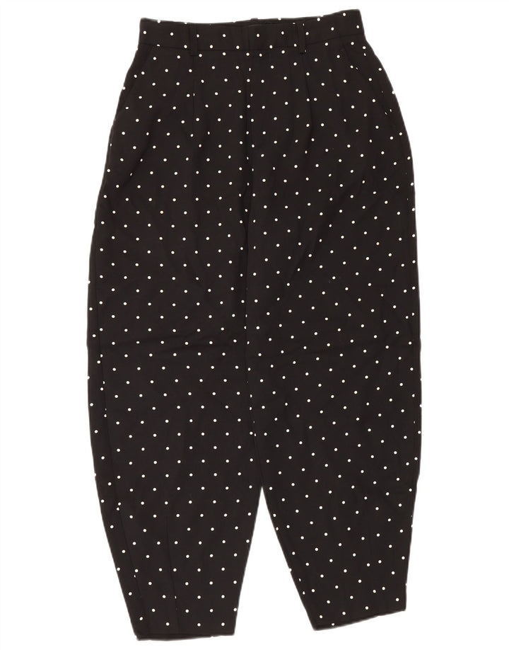 Zara Pantalon Sarouel Femme Petit W26 L26 Noir À Pois