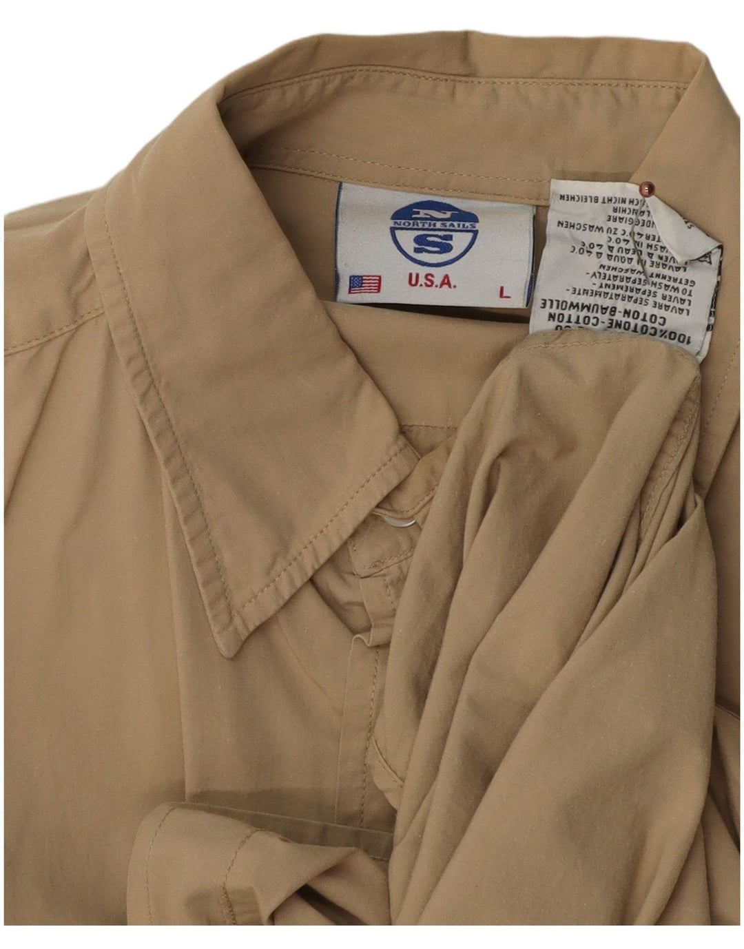 Chemise Homme North Sails Large Coton Beige