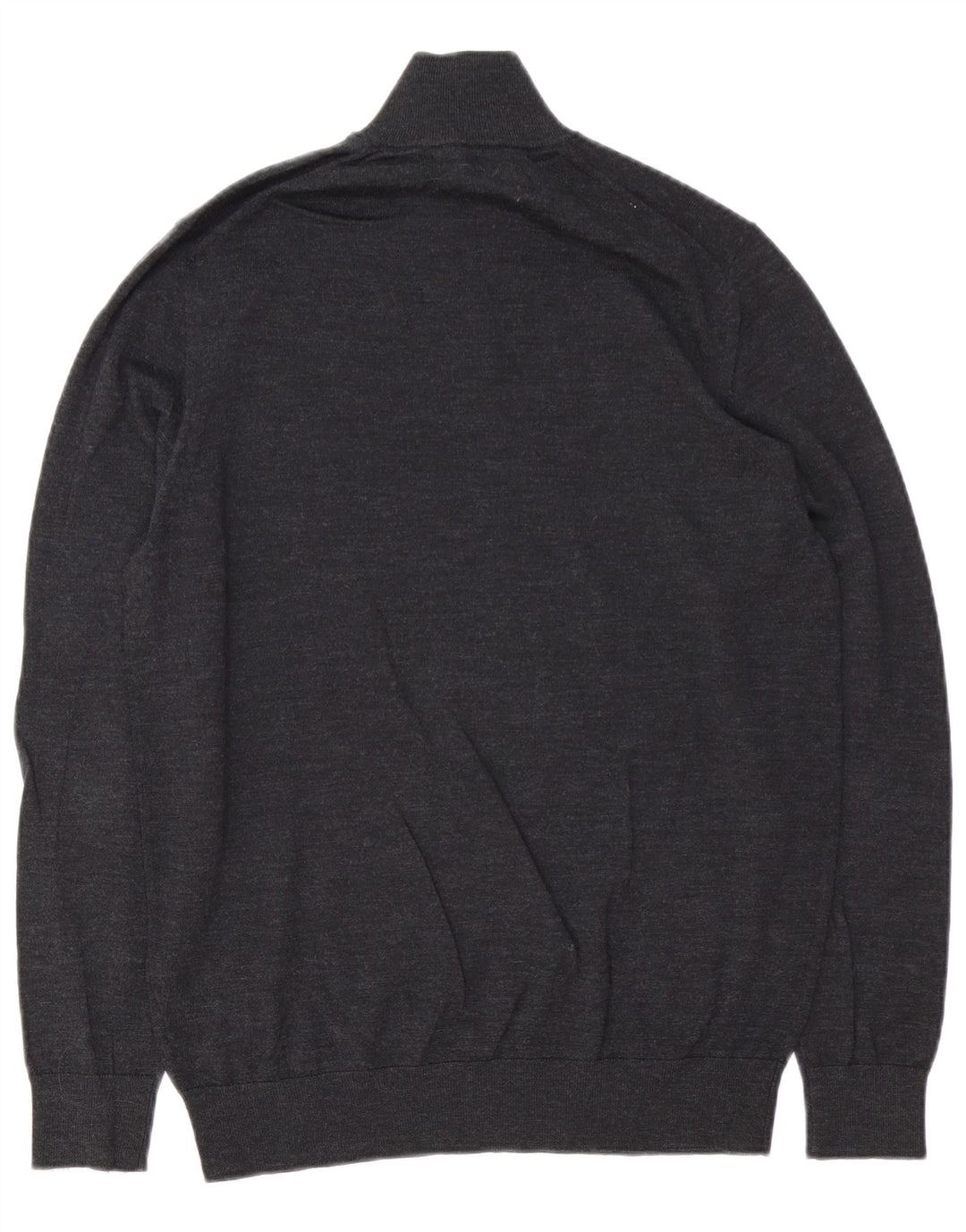 Marks & Spencer Pull Autograph Zip Neck Homme Gris Moyen