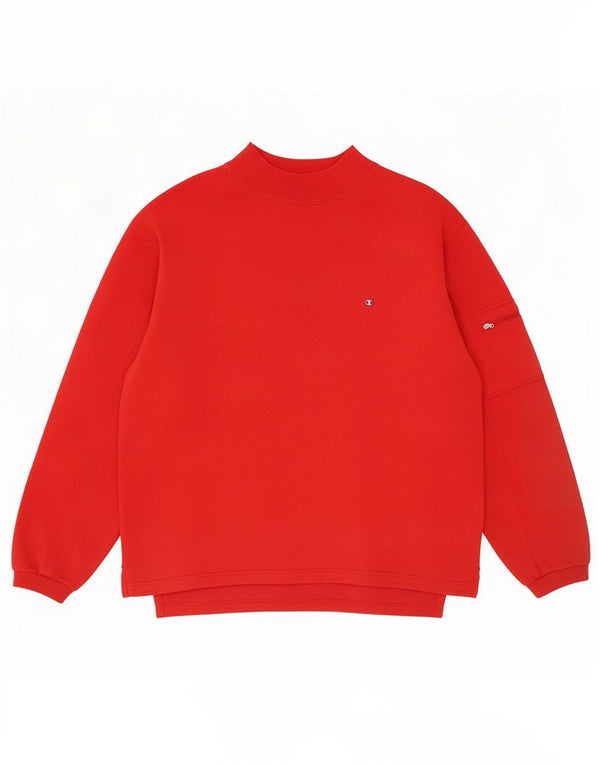 Champion Sweat-shirt pour homme en coton rouge Taille L