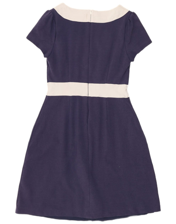 Robe trapèze Boden pour femme UK 44 Large en coton color block bleu marine