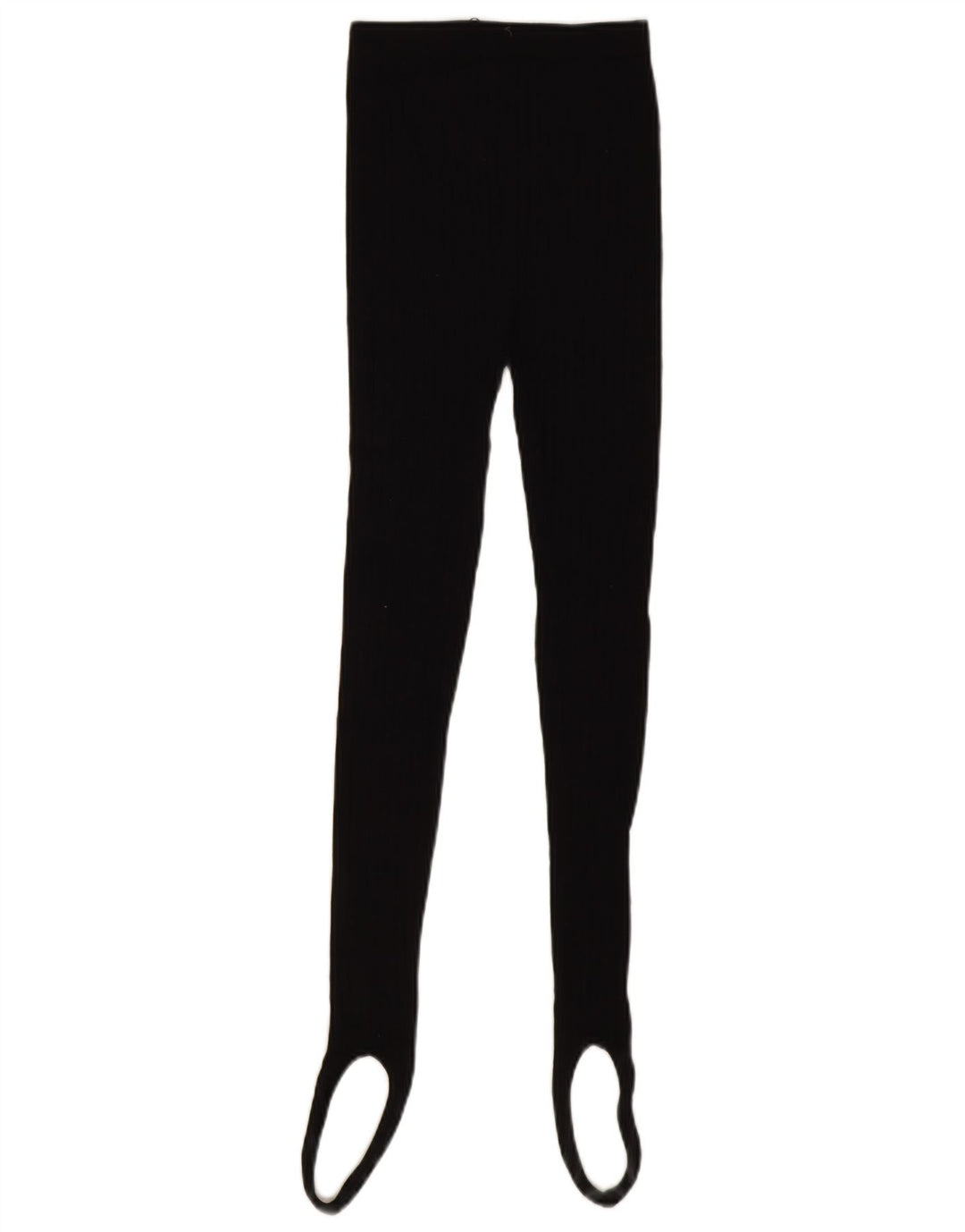 Zara Leggings Étriers Femme UK 12 Coton Noir Moyen