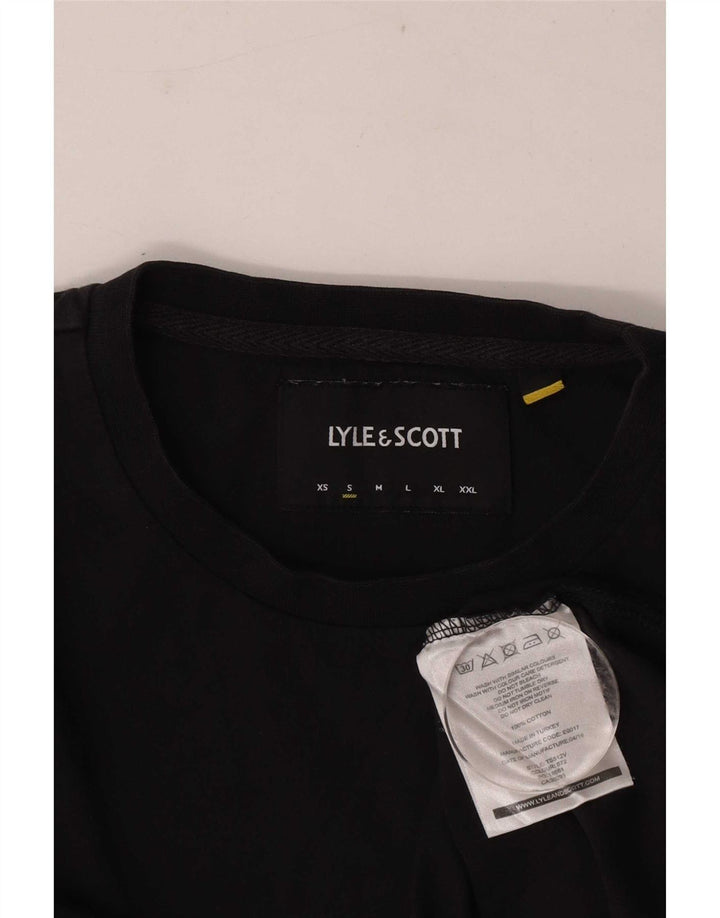 Lyle & Scott Haut à manches longues pour homme en coton noir Small