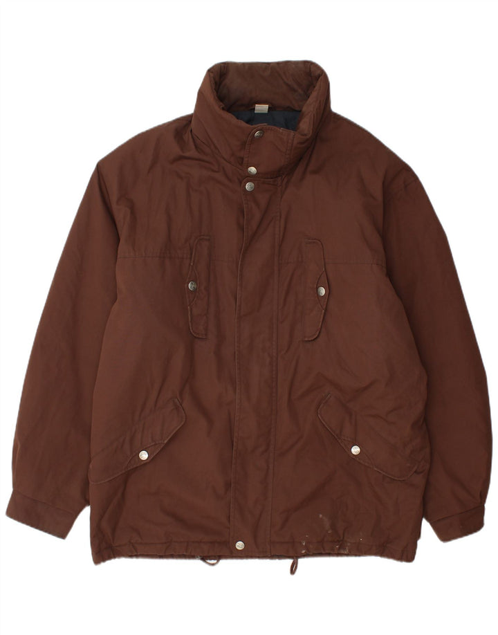 FILA Veste utilitaire à capuche Magic Line pour homme IT 50 Large Marron Polyester