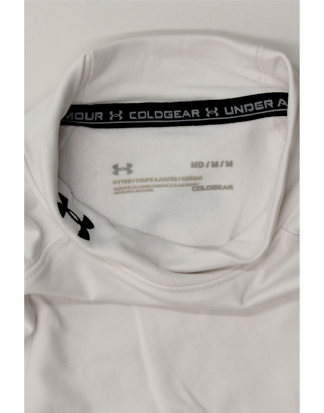 Under Armour Haut Cold Gear Haut à Manches Longues Homme Blanc Moyen Polyester