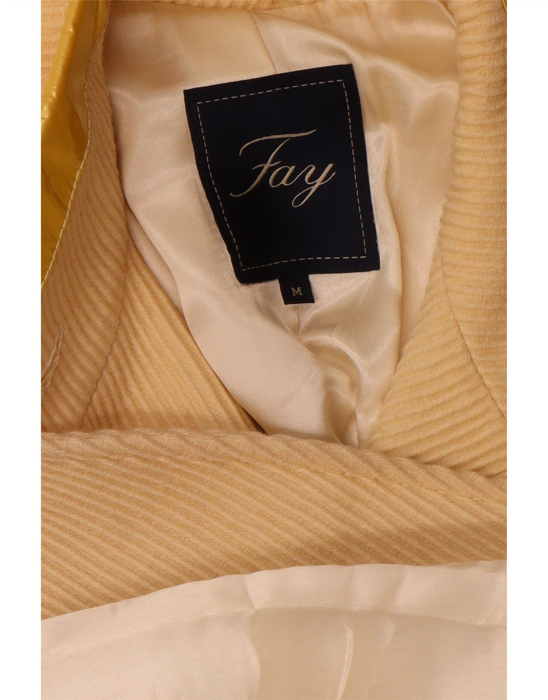 Fay Manteau Femme UK 12 Laine Beige Moyen