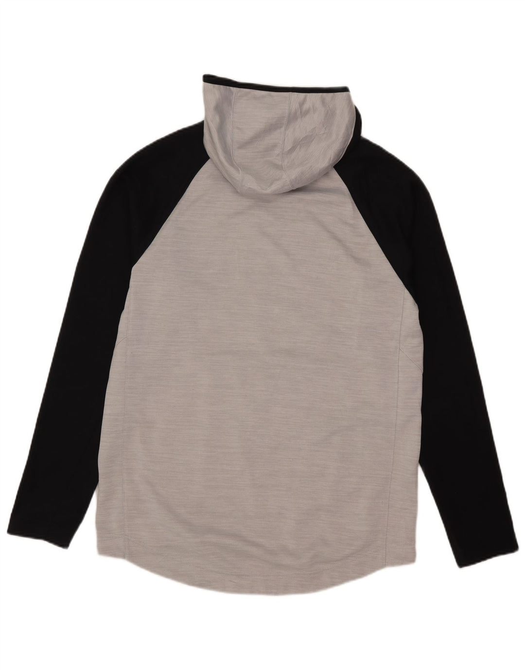 Nike Pull à capuche graphique Dri Fit pour femme UK 14 Gris moyen Polyester