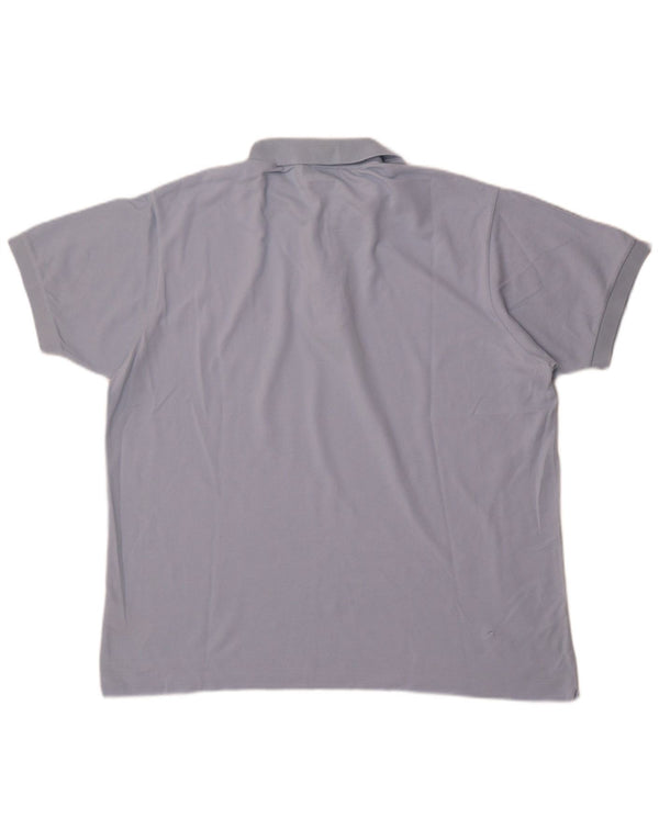 Lacoste Polo coupe classique pour homme Taille 7 2XL Bleu Coton