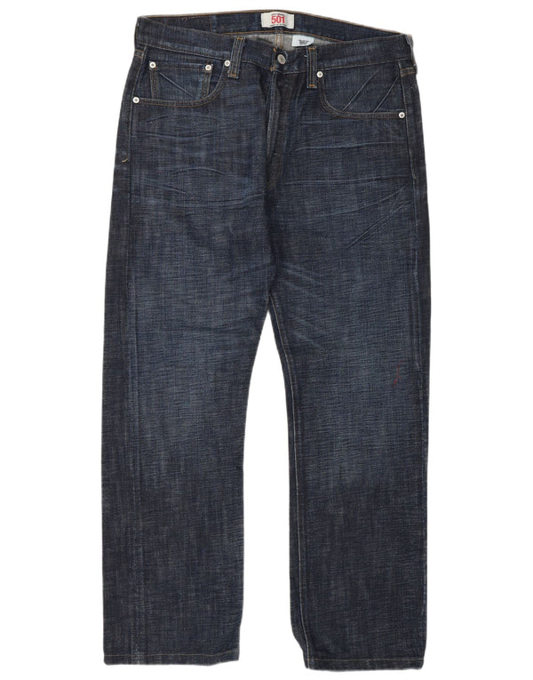 Levi's Jean Droit 501 Homme Bleu Marine W33 L32 Coton