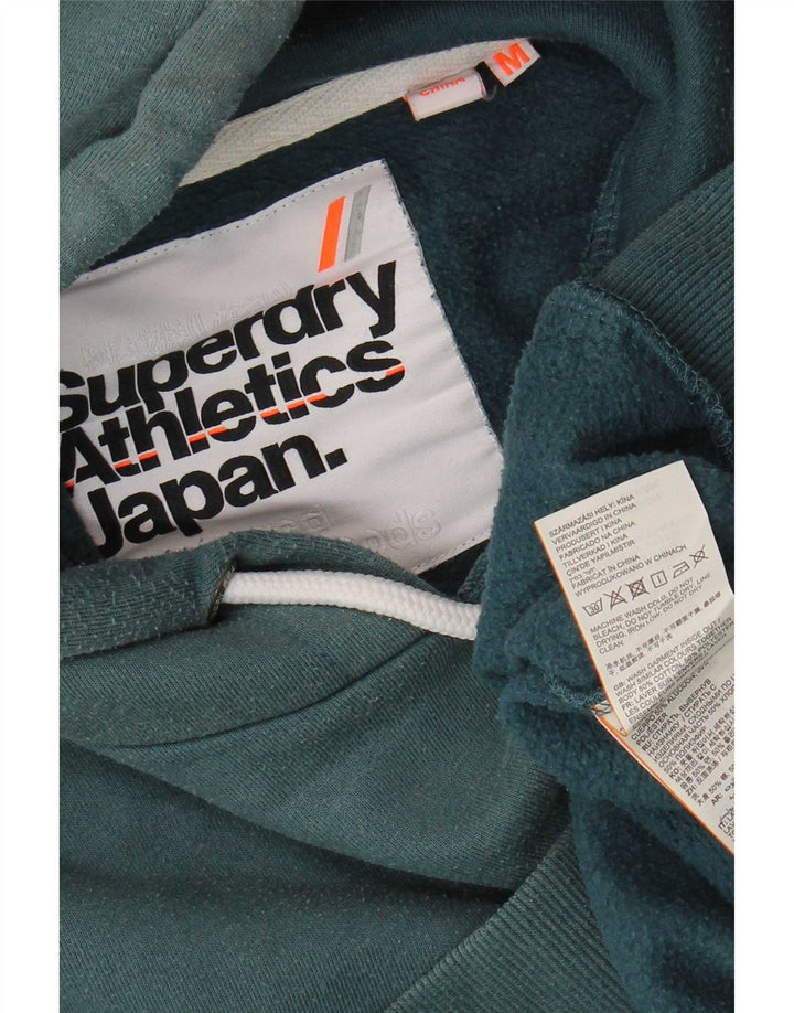 Superdry Pull à capuche en coton vert moyen pour homme