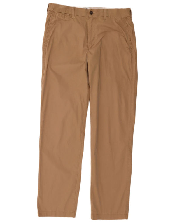 Marks & Spencer Pantalon Chino Bleu Harbor Homme W34 L33 Coton Beige