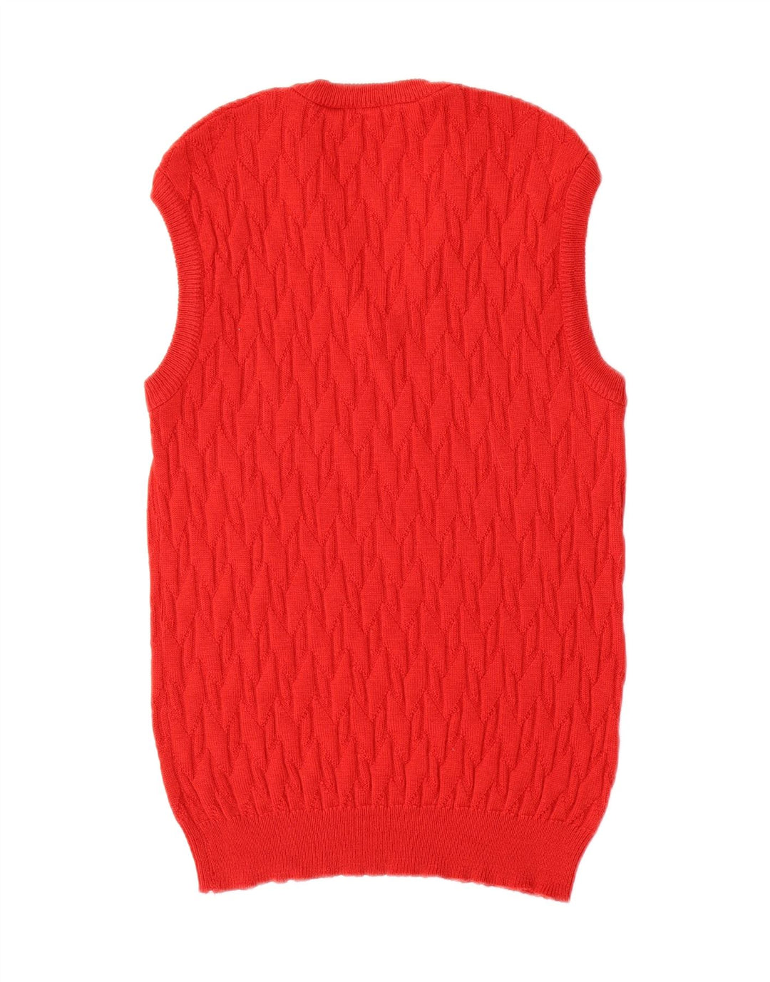 vintage Mens Vest Débardeur Petite Laine Rouge