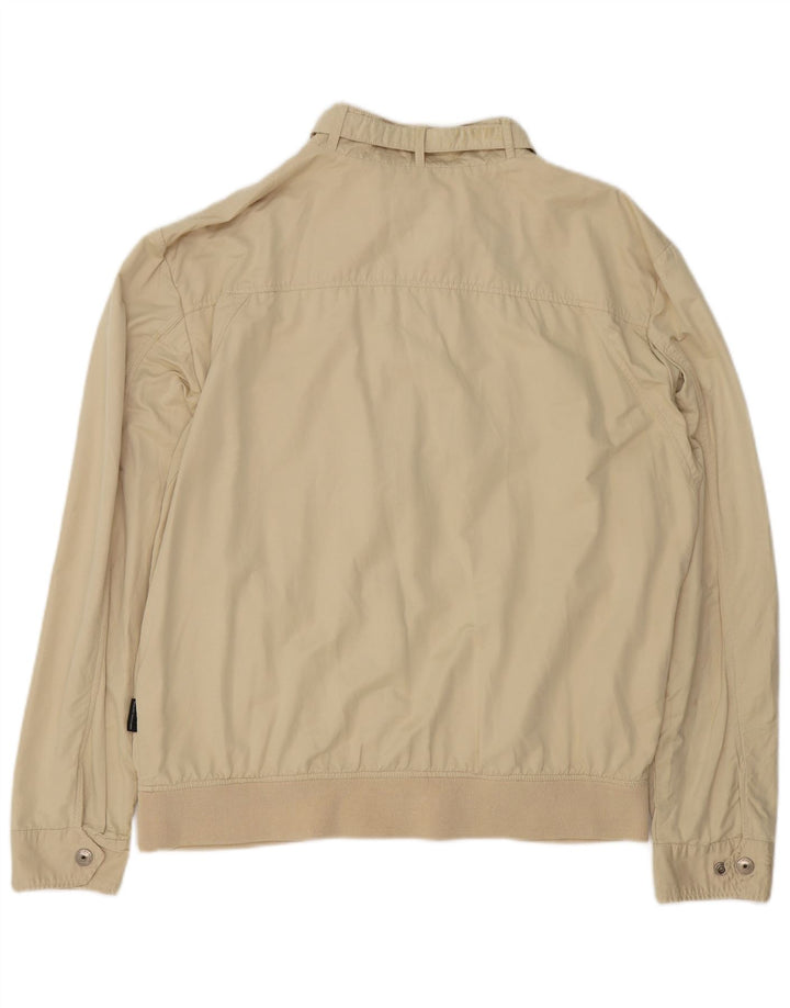Sergio Tacchini Veste Bomber Homme UK 44 2XL Coton Beige