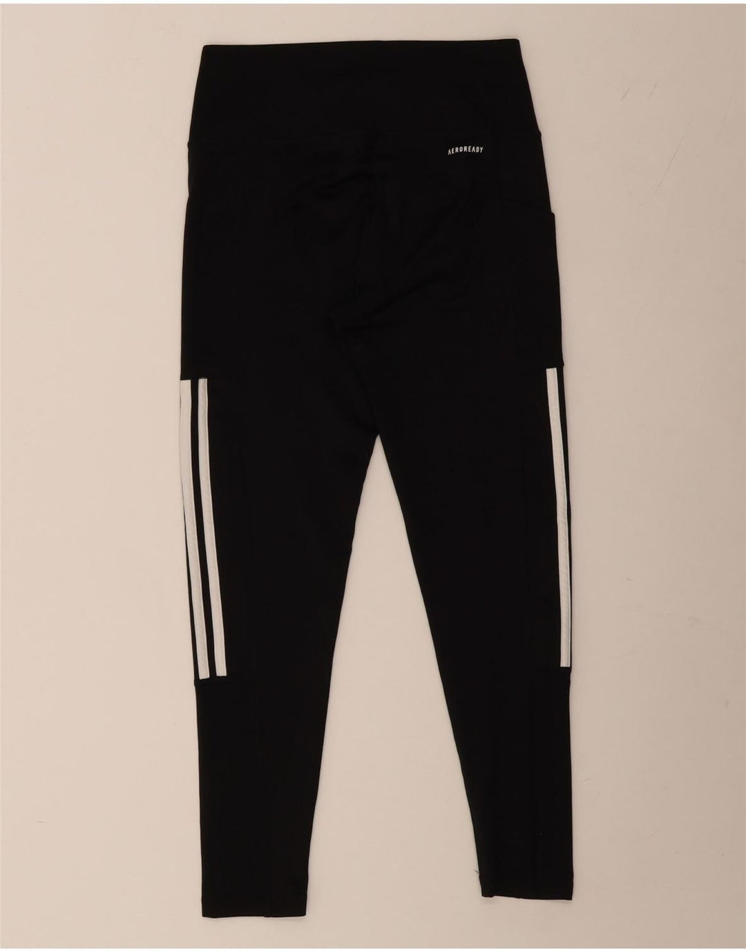 ADIDAS Leggings Aeroready pour femmes UK 12/14 Polyester noir moyen