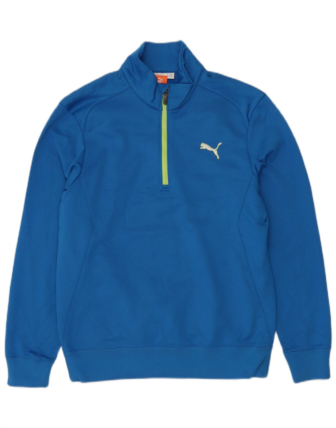 PUMA Sweat-Shirt à Col Zippé Homme Bleu Moyen Polyester