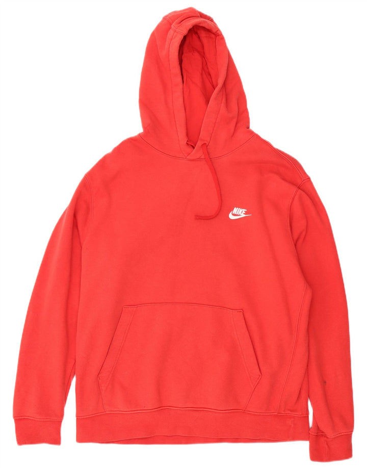 Nike Pull à capuche pour homme en coton rouge Large